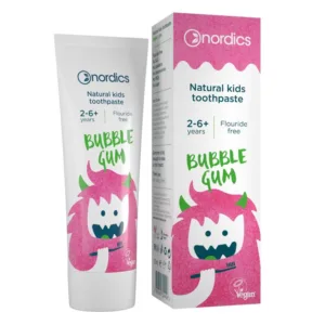Pasta de dinti naturala pentru copii Bubble Gum 50 ml Nordics