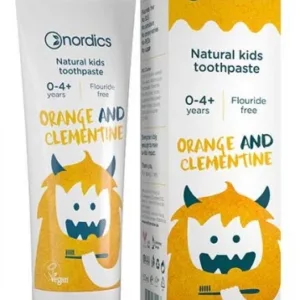 Pasta de dinti naturala pentru copii cu portocale si clementine 50ml Nordics