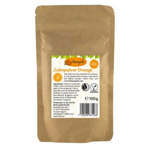 Pasta de dinti pudra cu portocale fara fluor Birkengold refill 100g