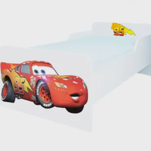 Pat pentru copii Fulger Mcqueen cu saltea