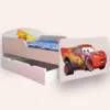 Pat pentru copii Fulger Mcqueen cu sertar