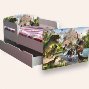 Pat pentru copii Jurassic Park cu manere