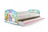 Pat pentru copii Micii Ponei 160x80 cm saltea inclusa