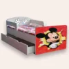 Pat pentru copii Mickey Mouse cu manere si sertar