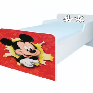 Pat pentru copii Mickey Mouse cu saltea