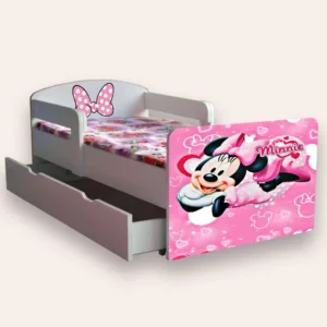 Pat pentru copii Minnie Mouse cu manere