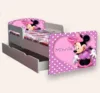Pat pentru copii Minnie Mouse varianta 2 cu manere si sertar