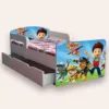Pat pentru copii Paw Patrol cu sertar