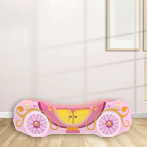 Pat pentru copii Trasura Cenusareasa Roz