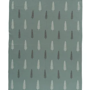 Patura Fine Knitted din bumbac organic 80x100 cm Forest