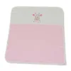 Patura din bumbac pentru bebelusi 90 x 100 cm Girafa Roz