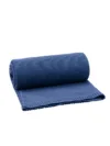 Patura impletita din bumbac organic 80x100 cm ink blue