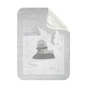 Patura moale pentru bebelusi Kikka Boo Super Soft Sherpa 80 x 110 cm Grey
