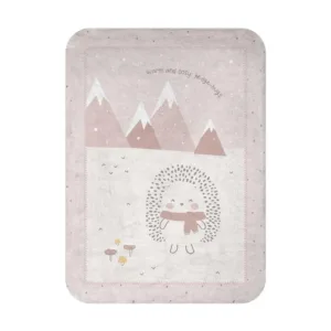 Patura pentru bebelusi Kikka Boo 80 x 110 cm Hedge Hugstime Roz