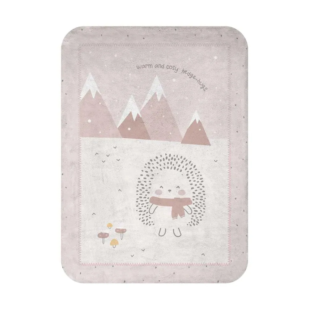 Patura pentru bebelusi Kikka Boo 80 x 110 cm Hedge Hugstime Roz