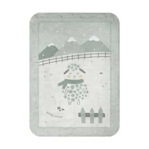 Patura pentru bebelusi Kikka Boo 80 x 110 cm Sleepy Sheep Verde