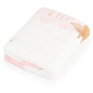 Patura pentru bebelusi cu sherpa 80x110 cm Little friends pink
