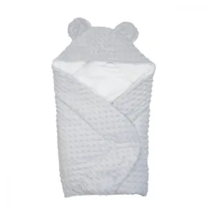 Patura plic din bumbac Twins Minky gri