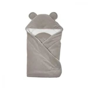 Patura plic din velur Cotton Twins gri