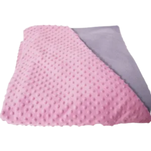 Patura ponderata de 4 kg roz cu gri 100 x 150 cm