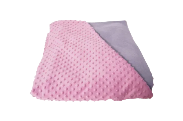 Patura ponderata de 4 kg roz cu gri 100 x 150 cm