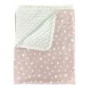 Paturica bebe dubla bumbac mincky pufos 75x95 cm Stelute pe Bej