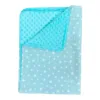 Paturica bebe dubla bumbac mincky pufos 75x95 cm Stelute pe Vernil
