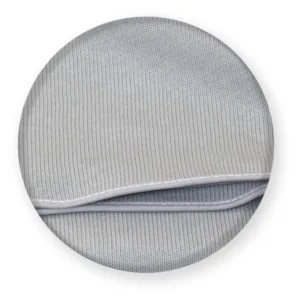 Paturica bebe tricotata bumbac 72 x 110cm Pure Grey