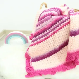 Paturica crosetata fucsia 75x85 cm
