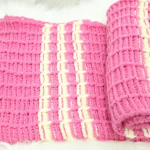 Paturica crosetata pink 85x100 cm