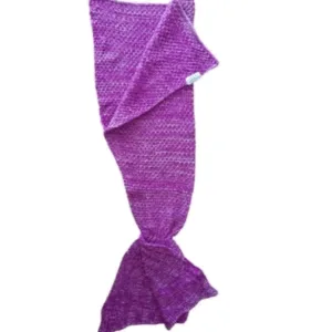 Paturica crosetata tip coada de sirena 50 x 90 movroz