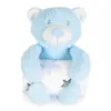 Paturica cu ursulet de plus Cangaroo Rorry Bear 90x 75 cm Albastra
