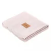 Paturica de bambus pentru copii 90x80 cm La Millou Light Pink