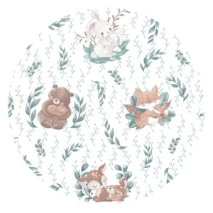 Paturica de infasat MimiNu pentru scoica 90x90 cm Lulu Natural Grey