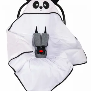 Paturica de infasat cu urechiuse pentru scaun auto White Panda