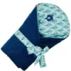 Paturica de infasat multifunctionala Velvet Infantilo IF19174 turcoazalbastru inchis