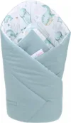 Paturica de infasat multifunctionala pentru nou-nascuti BabyMam Green Marine