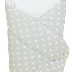 Paturica de infasat multifunctionala standard 80x80 cm Gray Polka Dots