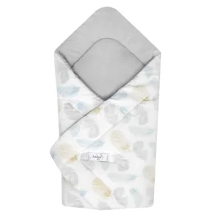 Paturica de infasat nou-nascut Baby Feathers 80x80 cm
