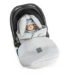 Paturica de infasat tip sac pentru caruciorscaun auto Floo for Baby Footmuff WaffleGrey