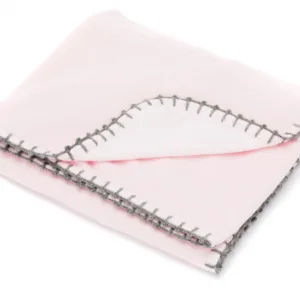 Paturica din bumbac Bio Esmeralda pink 75x100 cm Fillikid
