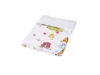 Paturica din bumbac model caprioare si plus minky alb 80x80 cm