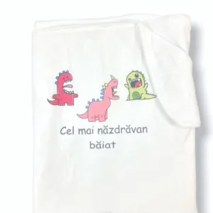 Paturica dubla de iarna imprimata personalizata 90x70 cm