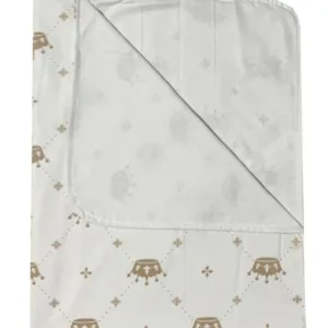 Paturica dubla de vara Junior DeLuxe 100x135 cm coronite bej