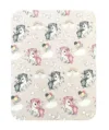 Paturica dubla de vara Junior DeLuxe 100x135 cm unicorni