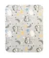 Paturica dubla de vara Junior DeLuxe 100x135 cm ursuleti gri