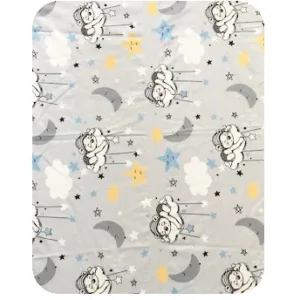 Paturica dubla de vara Junior DeLuxe 100x135 cm ursuleti gri