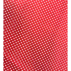 Paturica dubla de vara bebelusi DeLuxe 98x78 cm Buline pe rosu
