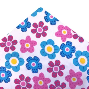 Paturica dubla de vara bebelusi DeLuxe 98x78 cm Floricele