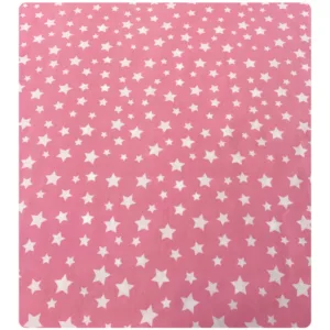 Paturica dubla de vara bebelusi DeLuxe 98x78 cm Stelute pe roz